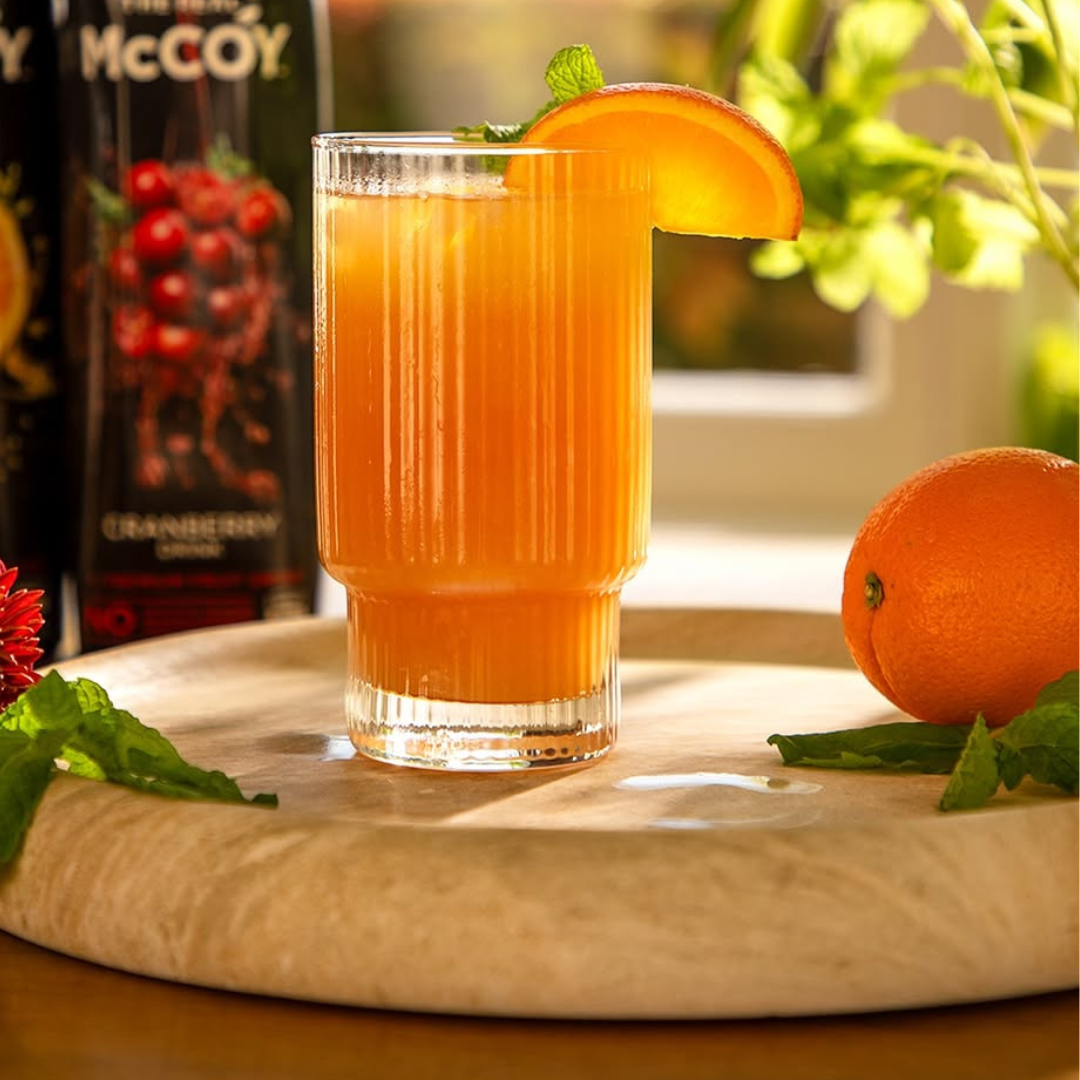 Cranberry Orange Fizz Mocktail